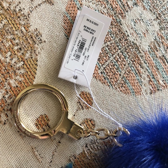 ❗️SOLD❗️Kate Spade ♠️ blue peacock Key Fob purse - Picture 5 of 8